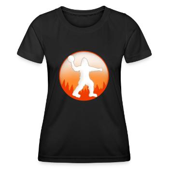 Bigfoot Dodgeball - Women's Functional T-Shirt - black - Front - AI Model Female 172 light (172cm)
