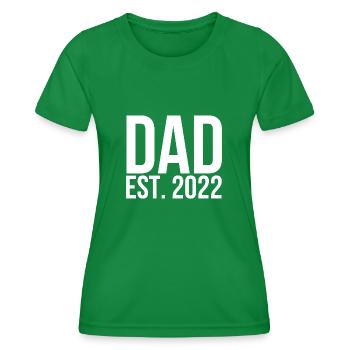 Dad est 2022 - Frauen Funktions-T-Shirt - Kelly Green - Vorne - AI Model Female 172 dark (172cm)