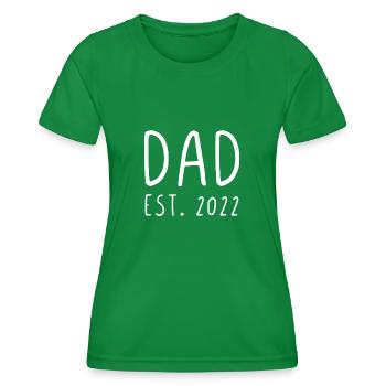 Dad est 2022 - Frauen Funktions-T-Shirt - Kelly Green - Vorne - AI Model Female 172 dark (172cm)
