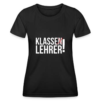 Klasse Lehrer - Frauen Funktions-T-Shirt - Schwarz - Vorne - AI Model Female 172 light (172cm)