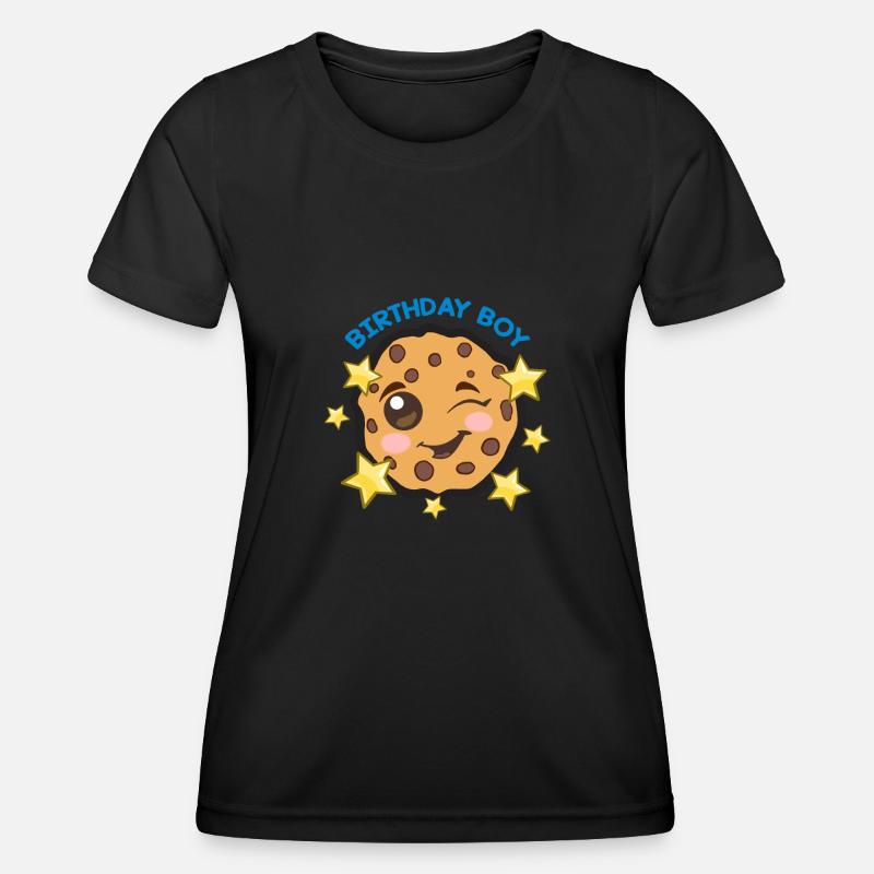 Birthday Boy Cookie - Women's Functional T-Shirt - black