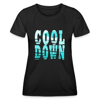 Cool Down - Women's Functional T-Shirt - black - Front - AI Model Female 172 light (172cm)