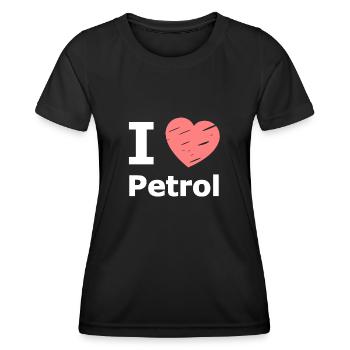 J’adore l’essence - T-shirt sport Femme - noir - Devant - AI Model Female 172 light (172cm)