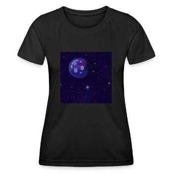 Neptune - Frauen Funktions-T-Shirt - Schwarz - Vorne - AI Model Female 172 light (172cm)