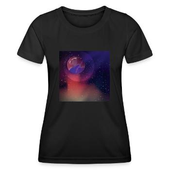 Venus - Frauen Funktions-T-Shirt - Schwarz - Vorne - AI Model Female 172 light (172cm)