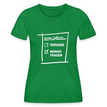 Werner - Frauen Funktions-T-Shirt - Kelly Green - Vorne - AI Model Female 172 dark (172cm)