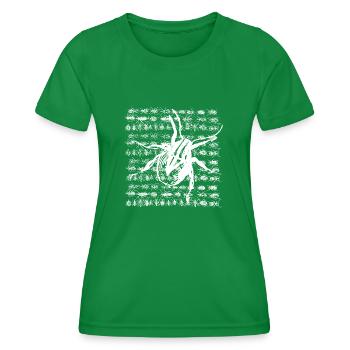 Kleines weißes Insekt - Frauen Funktions-T-Shirt - Kelly Green - Vorne - AI Model Female 172 dark (172cm)
