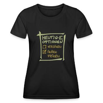 Anakin - Frauen Funktions-T-Shirt - Schwarz - Vorne - AI Model Female 172 light (172cm)