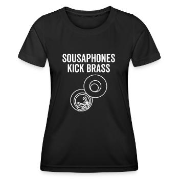 Sousaphones Kick Brass - T-shirt sport Femme - noir - Devant - AI Model Female 172 light (172cm)