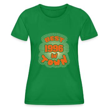 1996 - Frauen Funktions-T-Shirt - Kelly Green - Vorne - AI Model Female 172 dark (172cm)