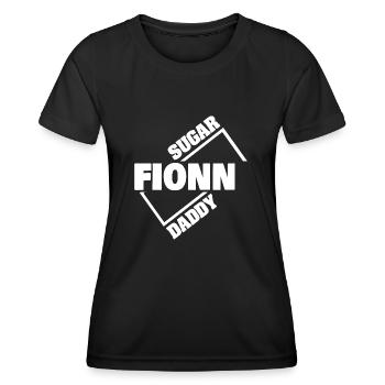 Sugar daddy Fionn - T-shirt sport Femme - noir - Devant - AI Model Female 172 light (172cm)