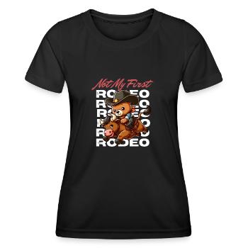 It's not my first rodeo - Women's Functional T-Shirt - black - Front - AI Model Female 172 light (172cm)