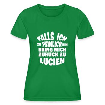 Lucien as a bachelor party - Women's Functional T-Shirt - kelly green - Front - AI Model Female 172 dark (172cm)