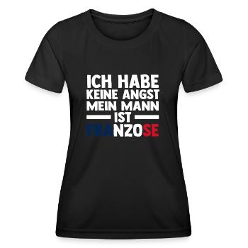Franzosen Französisch Frankreich - Frauen Funktions-T-Shirt - Schwarz - Vorne - AI Model Female 172 light (172cm)