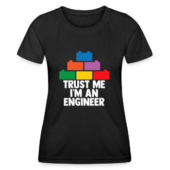 Brick Builder Brick Building Master Builder - Women's Functional T-Shirt - black - Front - AI Model Female 172 light (172cm)