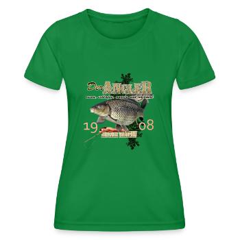 der Angler - Frauen Funktions-T-Shirt - Kelly Green - Vorne - AI Model Female 172 dark (172cm)