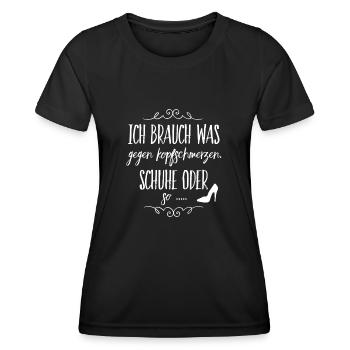 Shoes - Women's Functional T-Shirt - black - Front - AI Model Female 172 light (172cm)