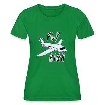 Avion - T-shirt sport Femme - vert - Devant - AI Model Female 172 dark (172cm)