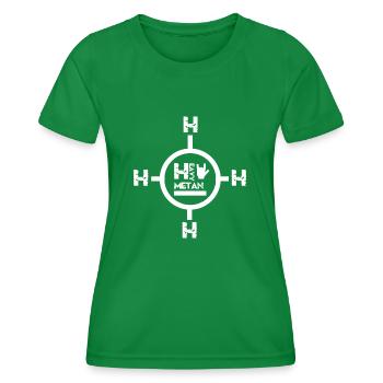 Méthane lourd - T-shirt sport Femme - vert - Devant - AI Model Female 172 dark (172cm)