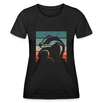 Retro Honey Badger Vintage Honey Badger - Women's Functional T-Shirt - black - Front - AI Model Female 172 light (172cm)