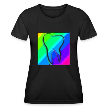Tooth | Dentist | Dentist | Dental assistant - Women's Functional T-Shirt - black - Front - AI Model Female 172 light (172cm)