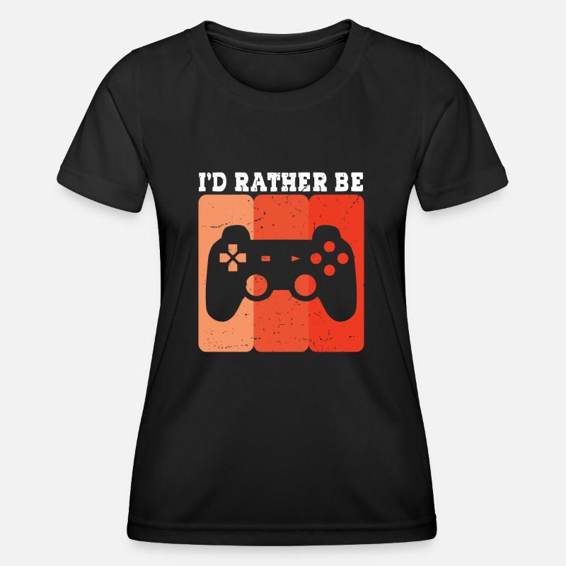 i d rather be - Women's Functional T-Shirt - black