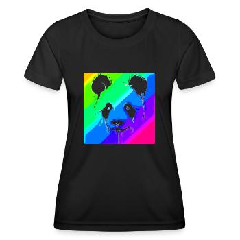 Panda | Panda Bear | Asia | Animals - Women's Functional T-Shirt - black - Front - AI Model Female 172 light (172cm)
