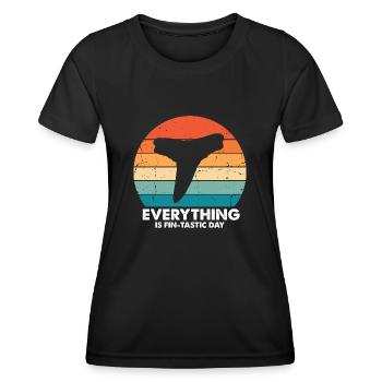 Fossil Archaeology Design Fossils Fossil Hunters - Women's Functional T-Shirt - black - Front - AI Model Female 172 light (172cm)