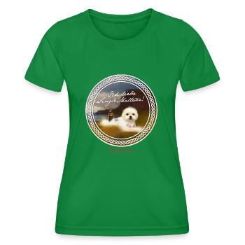 Whisky Spruch Single Malteser - Frauen Funktions-T-Shirt - Kelly Green - Vorne - AI Model Female 172 dark (172cm)