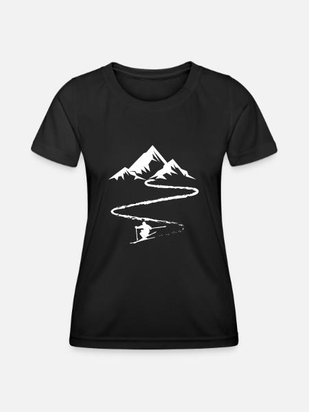 Skiing Skiing Ski motif for skiers - Women's Functional T-Shirt - black