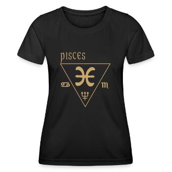 Pisces - Women's Functional T-Shirt - black - Front - AI Model Female 172 light (172cm)