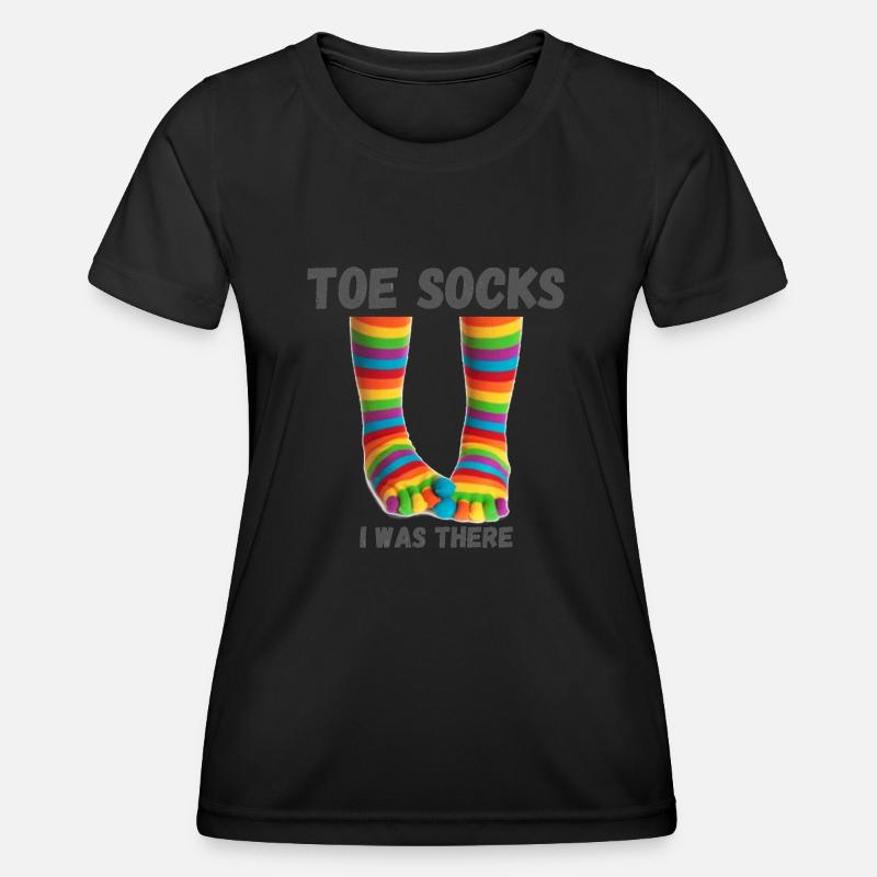 Toe socks - I was there - Women's Functional T-Shirt - black
