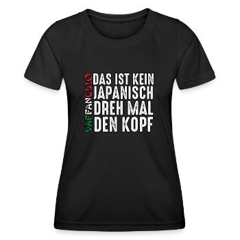 Italien Italiener Vaffanculo - Frauen Funktions-T-Shirt - Schwarz - Vorne - AI Model Female 172 light (172cm)