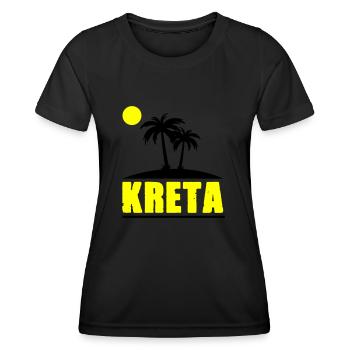 Crete - Women's Functional T-Shirt - black - Front - AI Model Female 172 light (172cm)