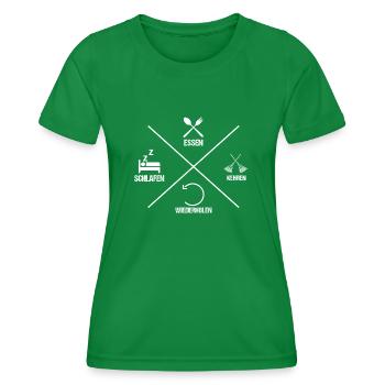 Facility Manager Gardien Gardien - T-shirt sport Femme - vert - Devant - AI Model Female 172 dark (172cm)