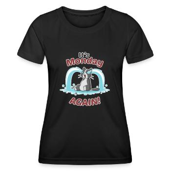 It's Monday - Women's Functional T-Shirt - black - Front - AI Model Female 172 light (172cm)