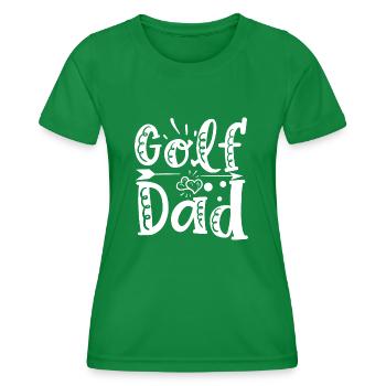 Golf Dad - Frauen Funktions-T-Shirt - Kelly Green - Vorne - AI Model Female 172 dark (172cm)