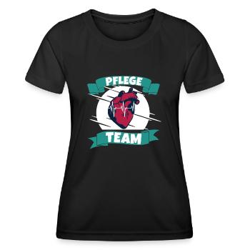 Pflege team - Frauen Funktions-T-Shirt - Schwarz - Vorne - AI Model Female 172 light (172cm)