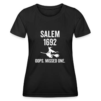 Salem 1692 Oops Missed One - Women's Functional T-Shirt - black - Front - AI Model Female 172 light (172cm)