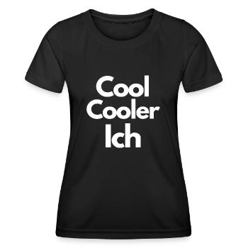 Cool Cooler ICH - Frauen Funktions-T-Shirt - Schwarz - Vorne - AI Model Female 172 light (172cm)