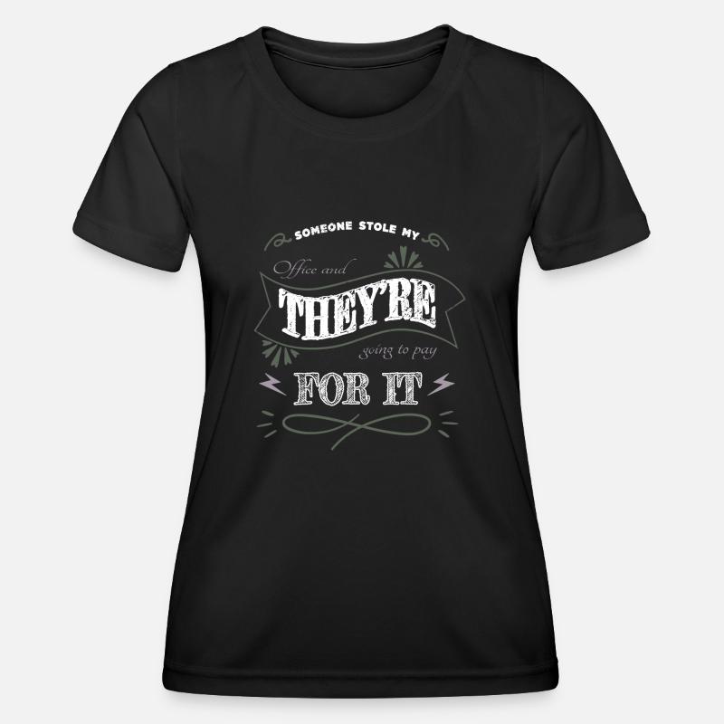 programming cool computer present bio hack - Women's Functional T-Shirt - black