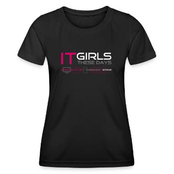 IT Girls Pink - Women's Functional T-Shirt - black - Front - AI Model Female 172 light (172cm)