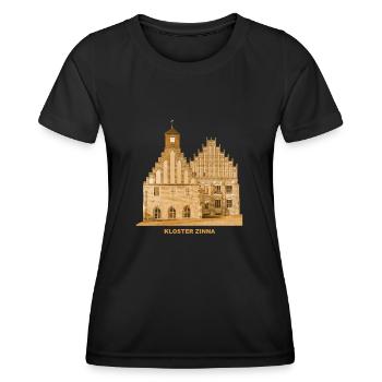 Zinna Kloster Jüterbog Teltow Brandenburg - Frauen Funktions-T-Shirt - Schwarz - Vorne - AI Model Female 172 light (172cm)