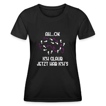 Tanz Shirt mit Spruch für Frauen Männer und Kinder - Frauen Funktions-T-Shirt - Schwarz - Vorne - AI Model Female 172 light (172cm)