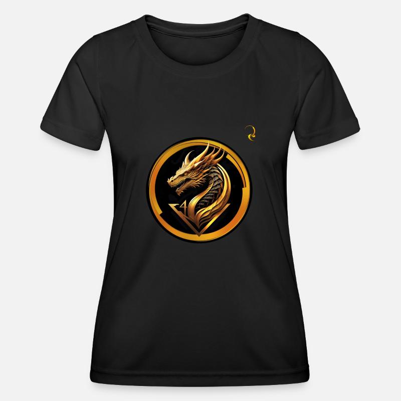 THE FOURTH DRAGON - Women's Functional T-Shirt - black