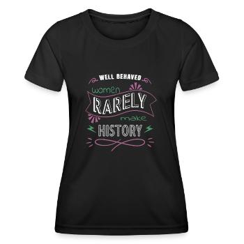 2019 All People Patriarcat Obama Citation - T-shirt sport Femme - noir - Devant - AI Model Female 172 light (172cm)