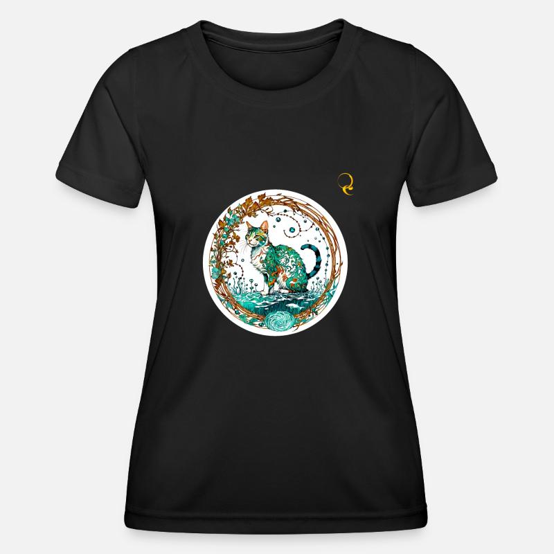 A NATURAL WORLD - Women's Functional T-Shirt - black