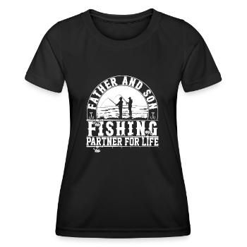 fisch, fisch, angeln, see, meer, angeln, fauna, exotisch - Frauen Funktions-T-Shirt - Schwarz - Vorne - AI Model Female 172 light (172cm)