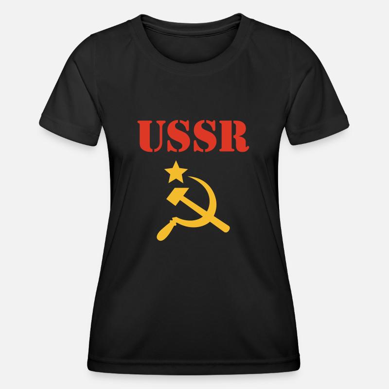 ussr - Women's Functional T-Shirt - black