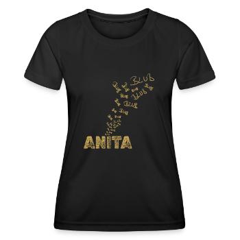 Fishing Anita - Women's Functional T-Shirt - black - Front - AI Model Female 172 light (172cm)